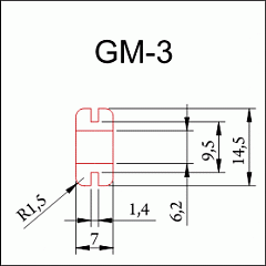 Втулка проходная изоляционная GM-3