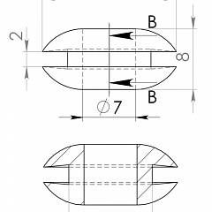 Втулка проходная изоляционная Mi 7-8 (Legrand 980 92)